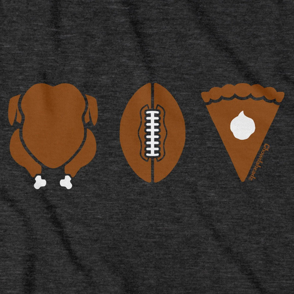 In New England We Love Thanksgiving. The Three F's - Food, Family, Football!
