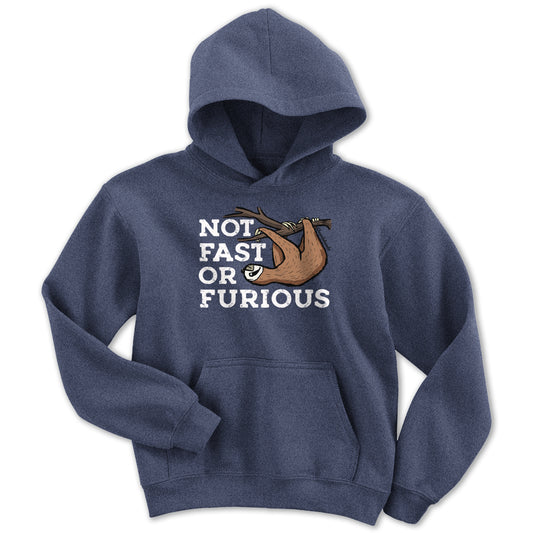 Not Fast Or Furious Youth Hoodie - Chowdaheadz