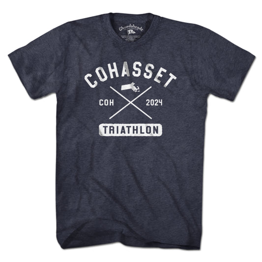 Cohasset Triathlon Arch Cross White T-Shirt