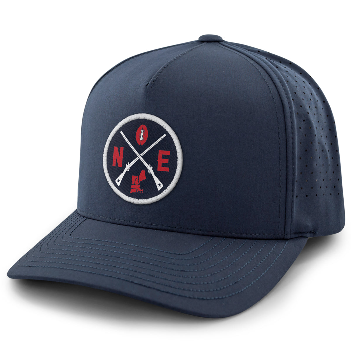 New England Circle Football Emblem Performance Hat – Chowdaheadz