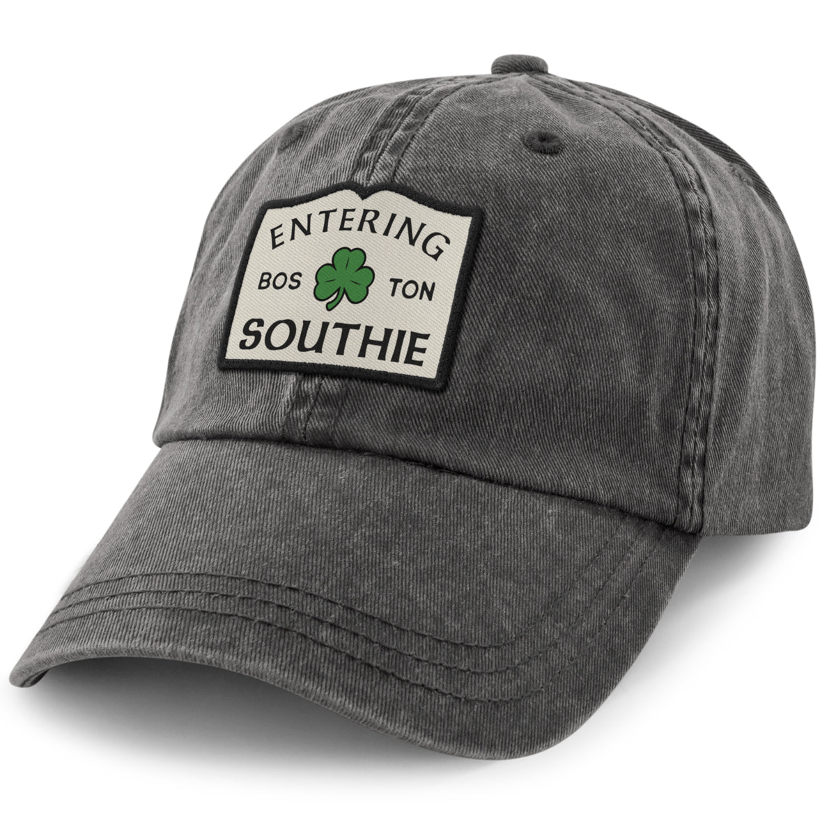 Entering Southie Washed Dad Hat - Chowdaheadz