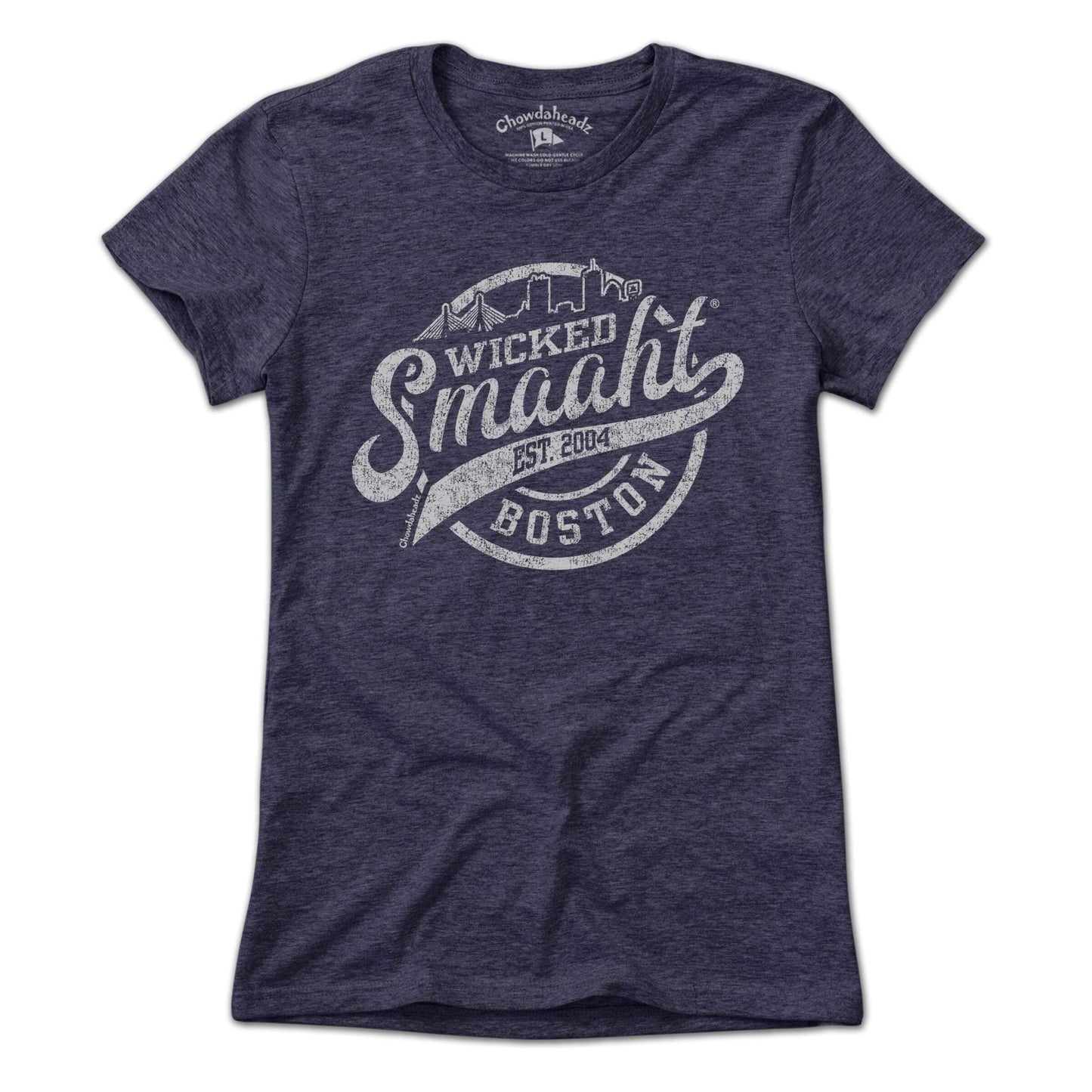 Wicked Smaaht Boston Skyline T-Shirt - Chowdaheadz