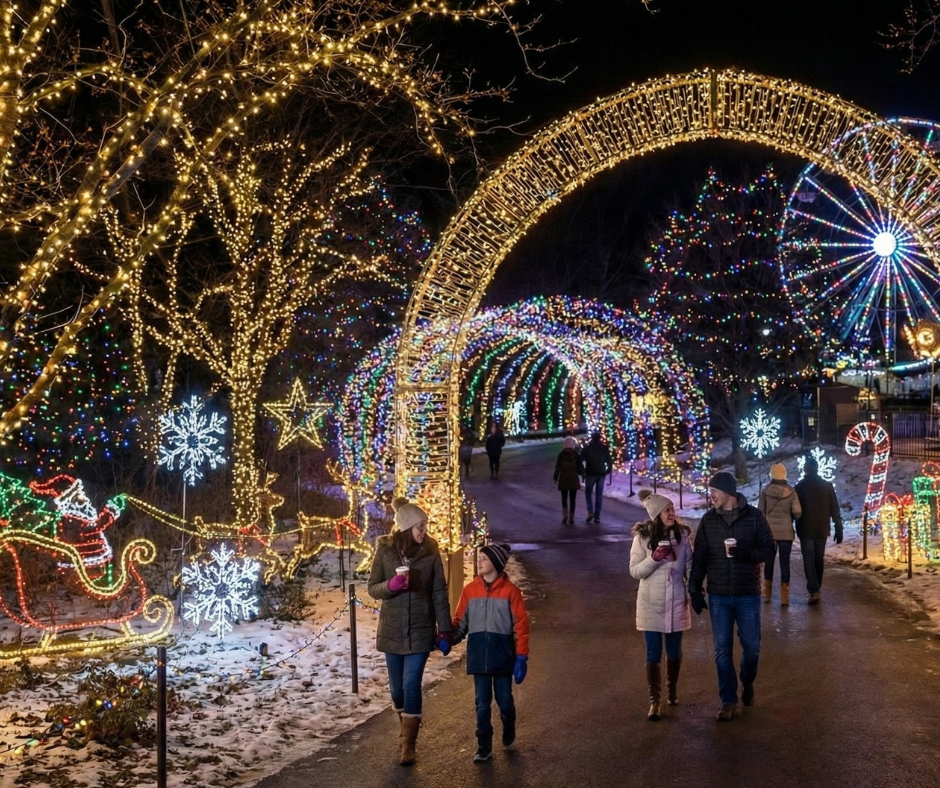 Experience the Magic of the Holidays at Southwick’s Zoo Winter Wonderland