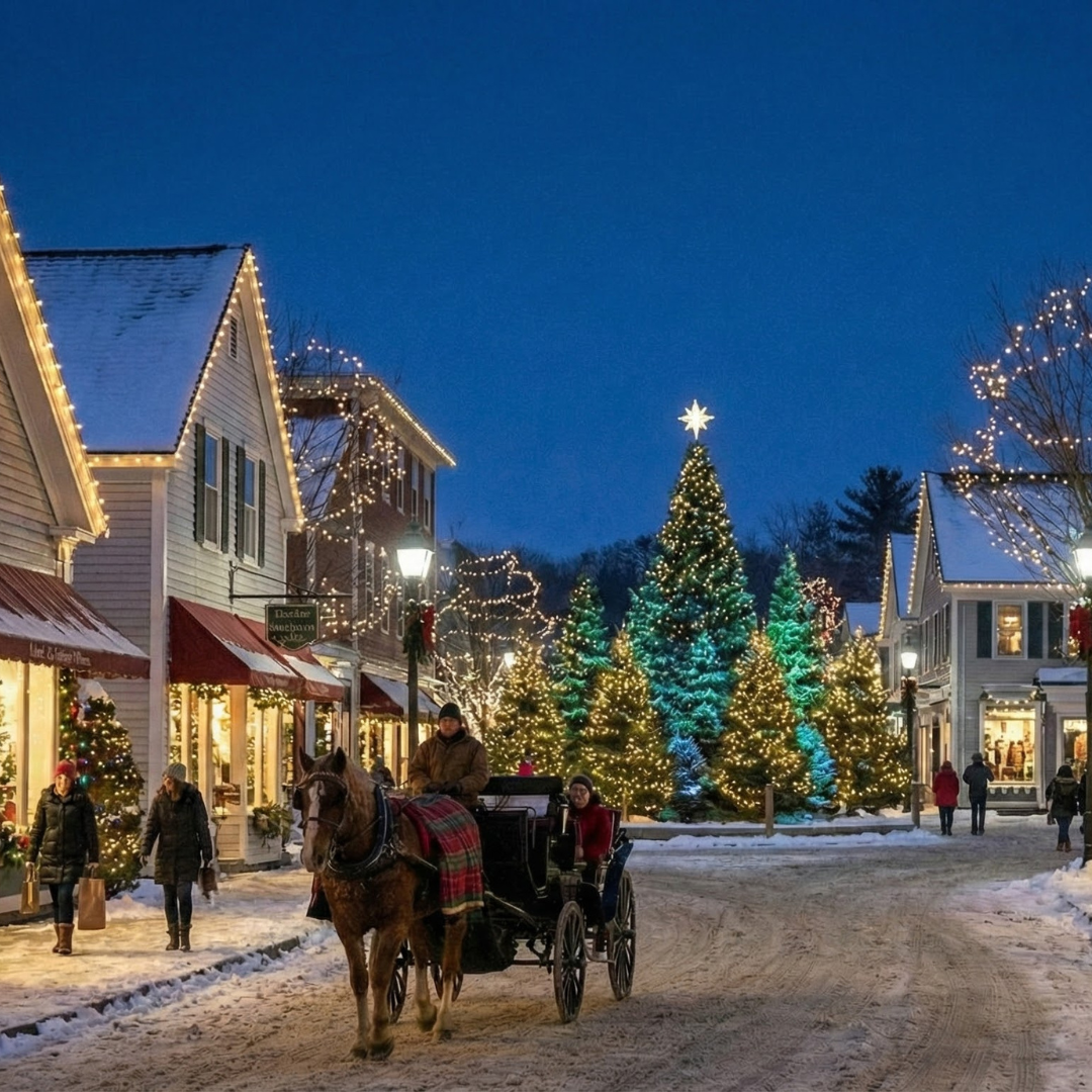 Sparkle & Snowfall: A Holiday Getaway to Freeport, Maine’s Brightest Celebration