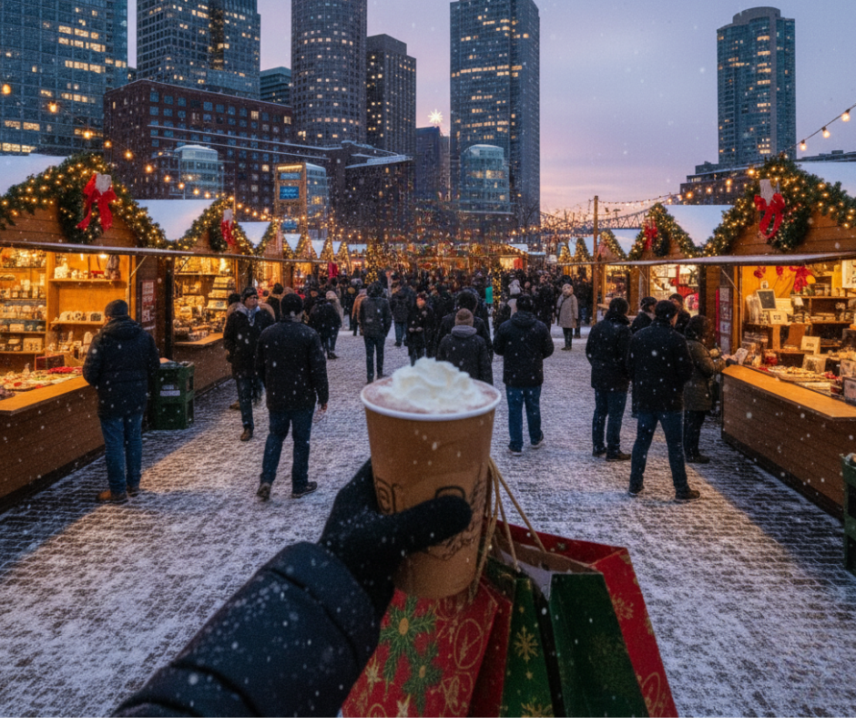 Snowport Holiday Market is Back in Boston’s Seaport