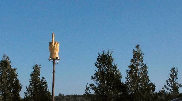 The Story Behind Vermont's Middle Finger Monument