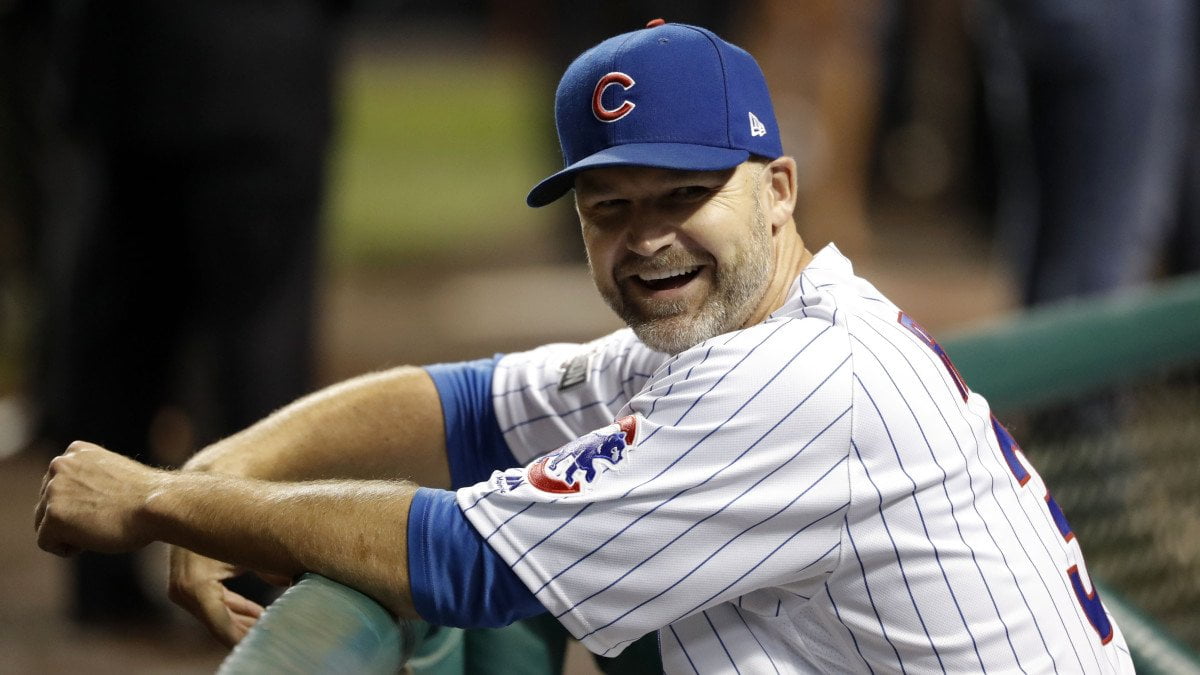 David Ross is the Cubs manager!
