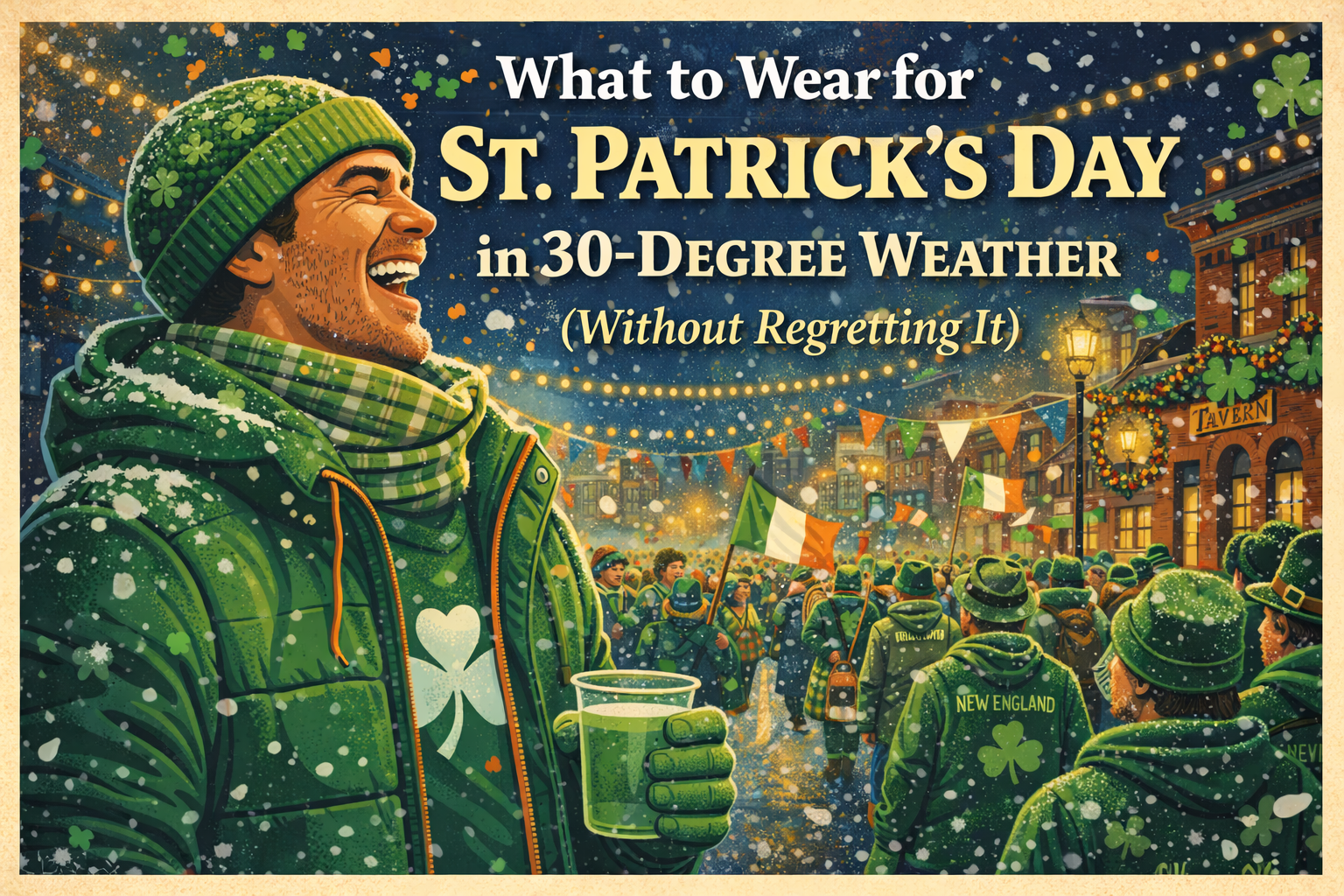 What to Wear for St. Patrick’s Day in 30-Degree Weather (Without Regretting It)