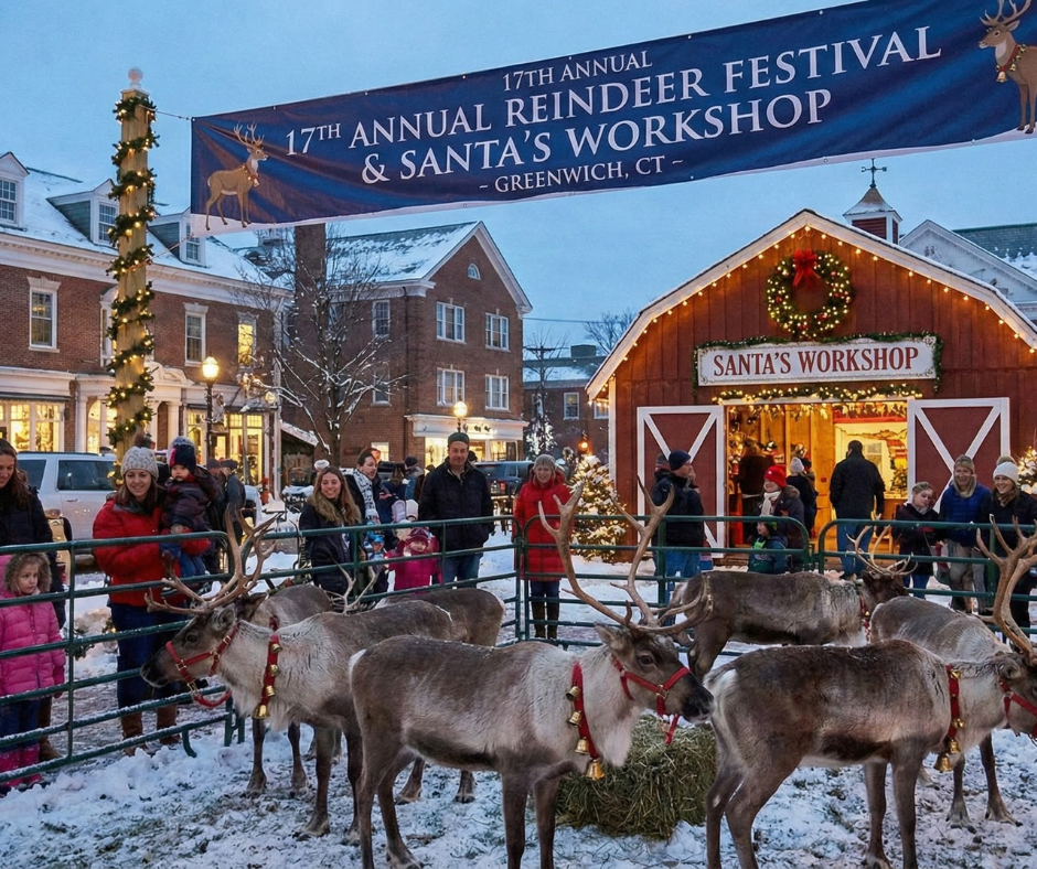 Hooves, Holiday Magic & Hometown Cheer: Inside Greenwich’s 17th Annual Reindeer Festival & Santa’s Workshop