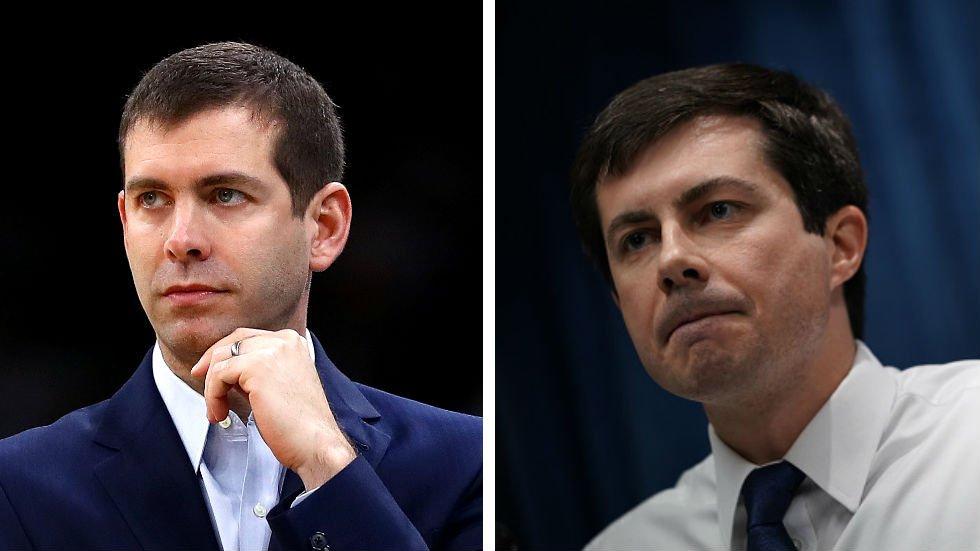 Mayor Pete dresses as Coach Brad for Halloween