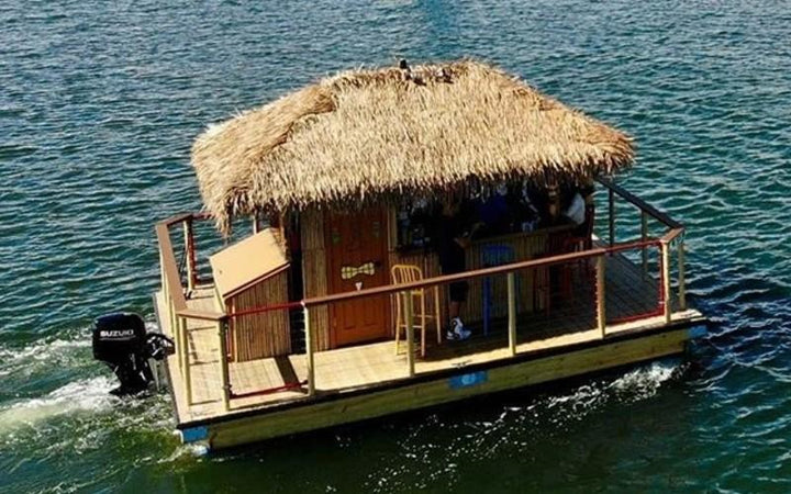 You Can Now Cruise Salem Harbor On A Private Tropical Tiki Boat