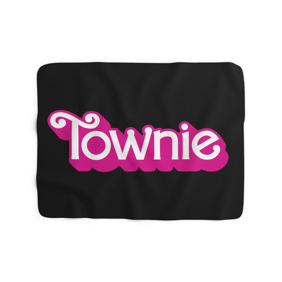 Townie Pink Logo Sherpa Fleece Blanket - Chowdaheadz
