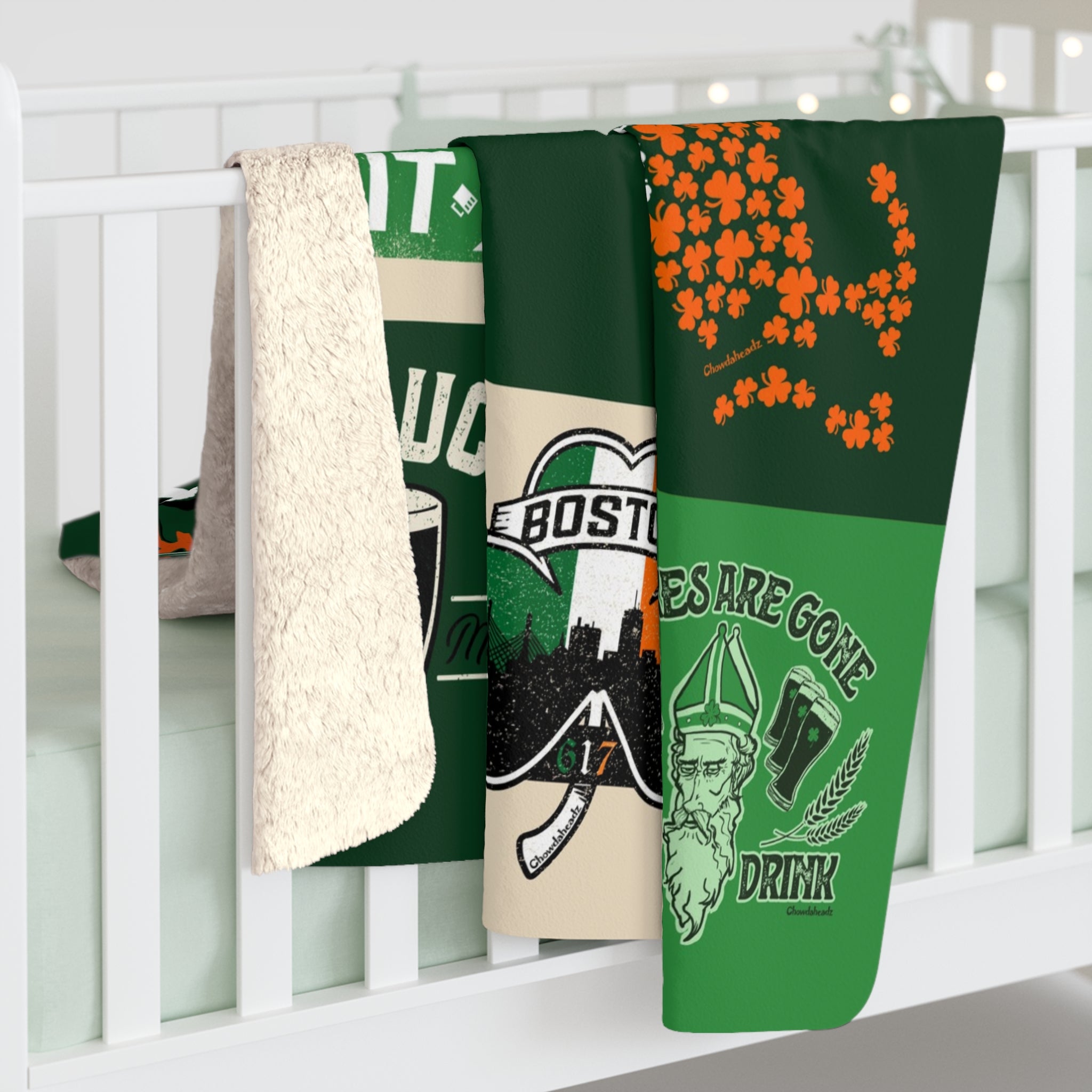 Best Of The Irish Sherpa Fleece Blanket - Chowdaheadz