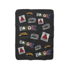 All Boston Sherpa Fleece Blanket - Chowdaheadz