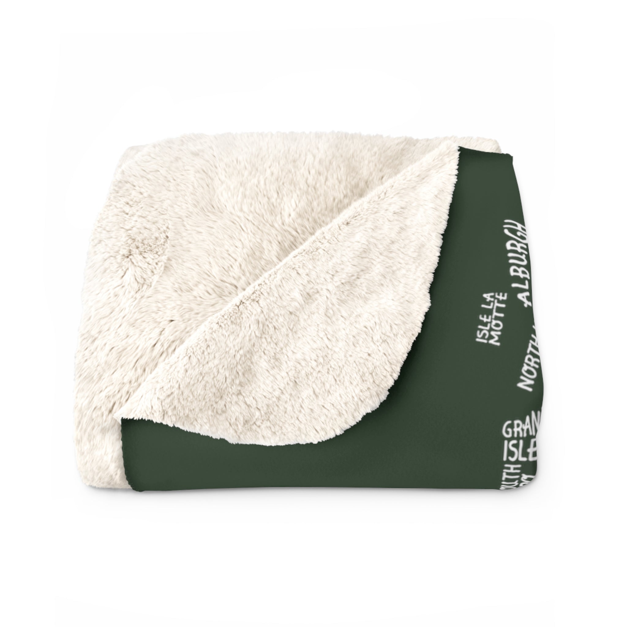 Vermont Cities & Towns Sherpa Fleece Blanket - Chowdaheadz