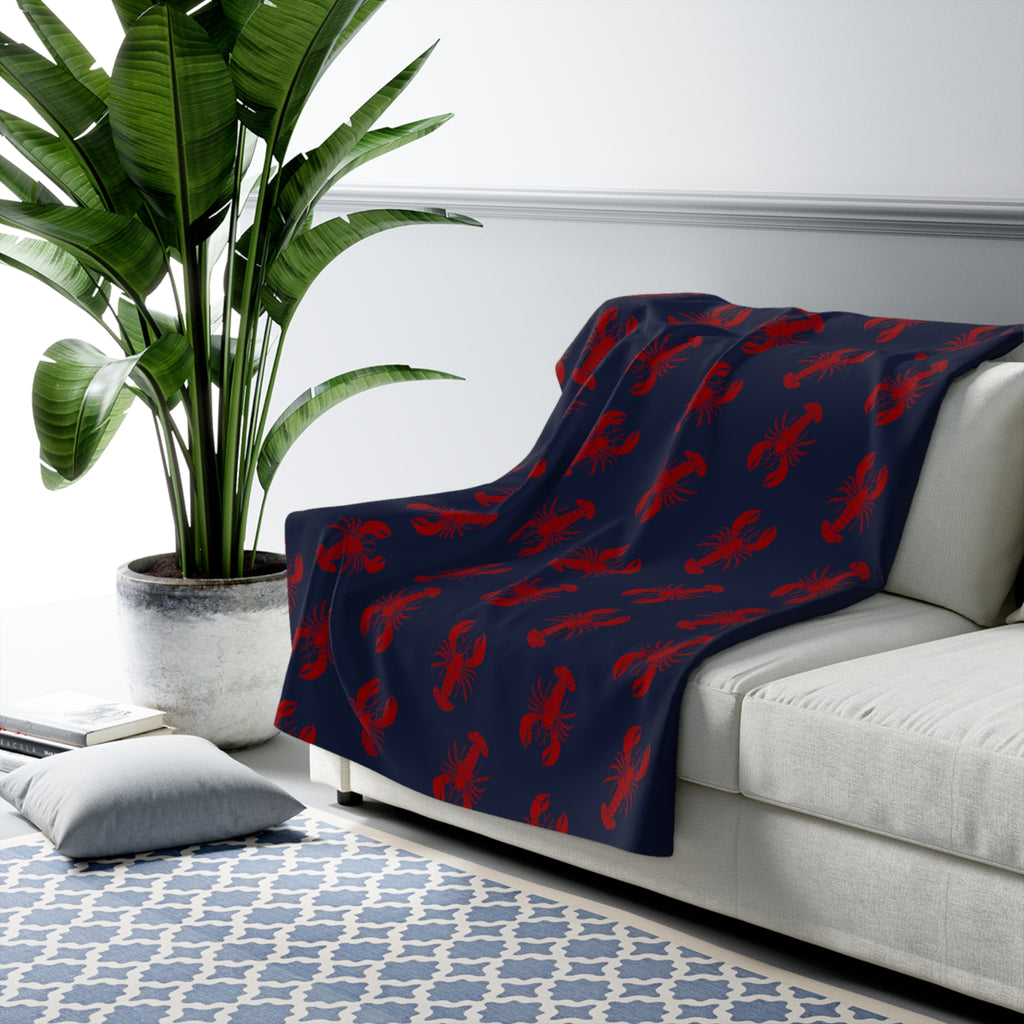 Lobster All-Over Sherpa Fleece Blanket - Chowdaheadz