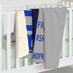 Boston Skyline Run Route Sherpa Fleece Blanket - Chowdaheadz