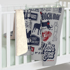 Boston Tourist Sherpa Fleece Blanket - Chowdaheadz