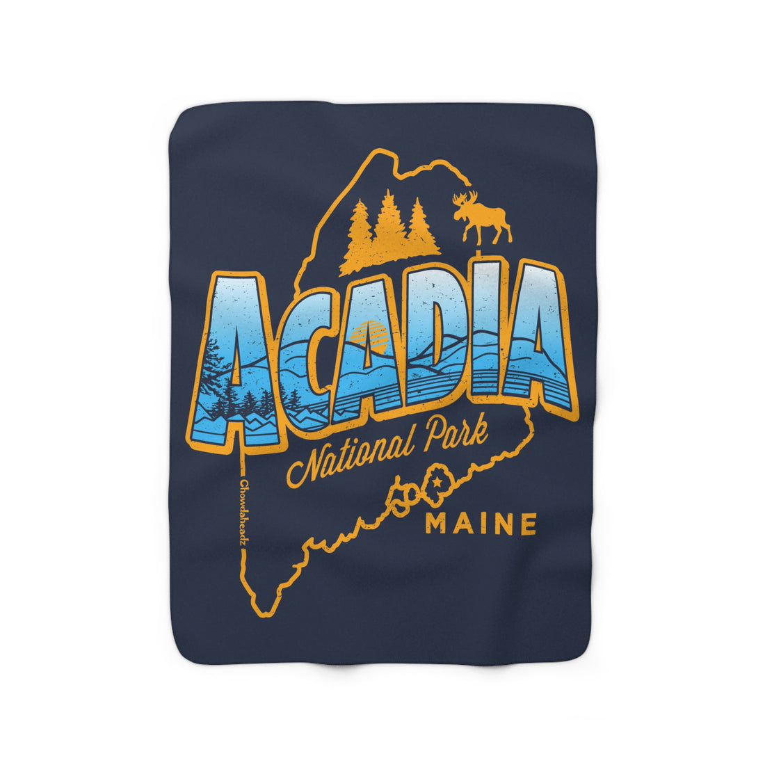 Acadia National Park Sherpa Fleece Blanket - Chowdaheadz