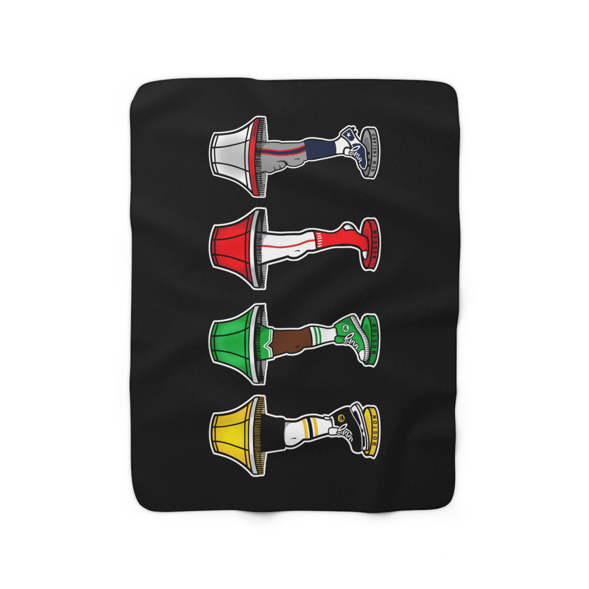 New England Sports Leg Lamps Sherpa Fleece Blanket - Chowdaheadz