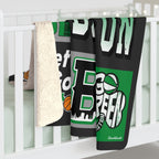 The Best of Black & Green Sherpa Fleece Blanket - Chowdaheadz