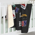 All Boston Sherpa Fleece Blanket - Chowdaheadz