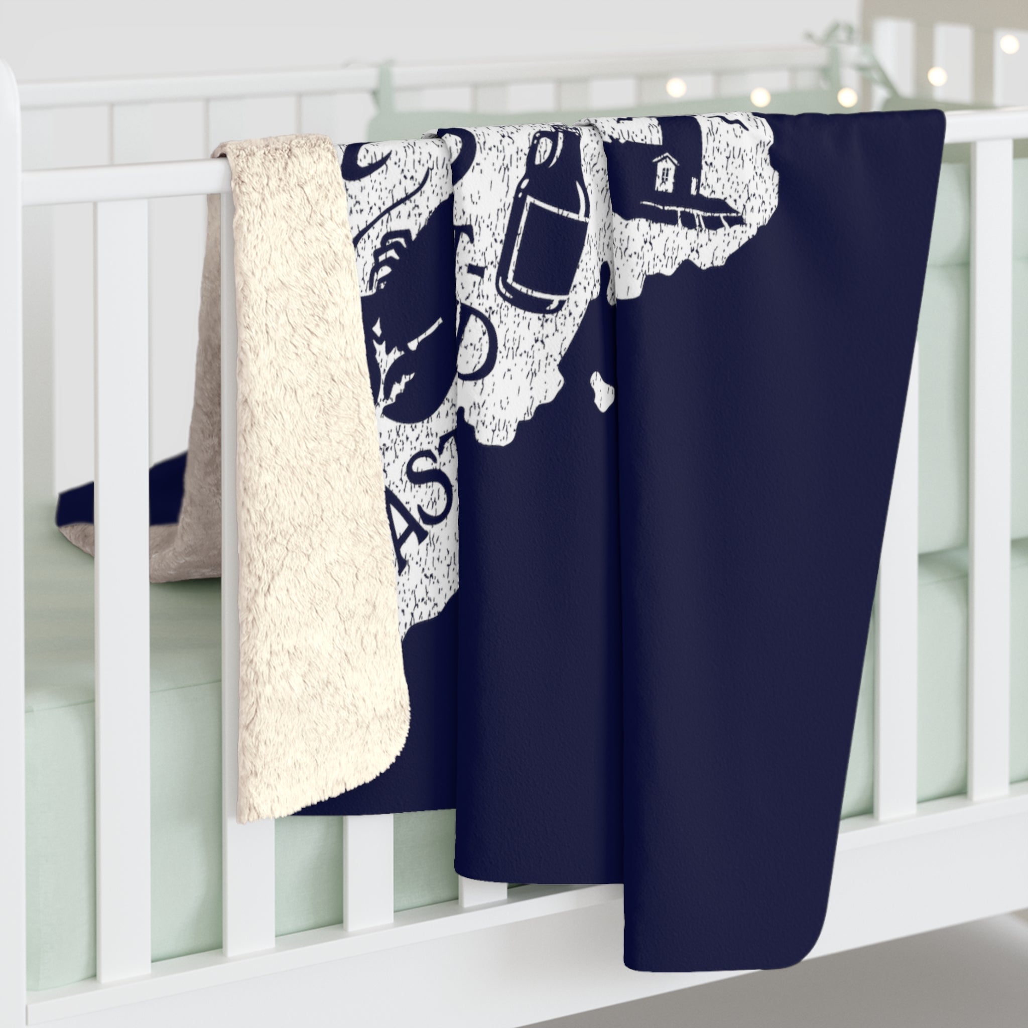 Maine Vacationland Sherpa Fleece Blanket - Chowdaheadz