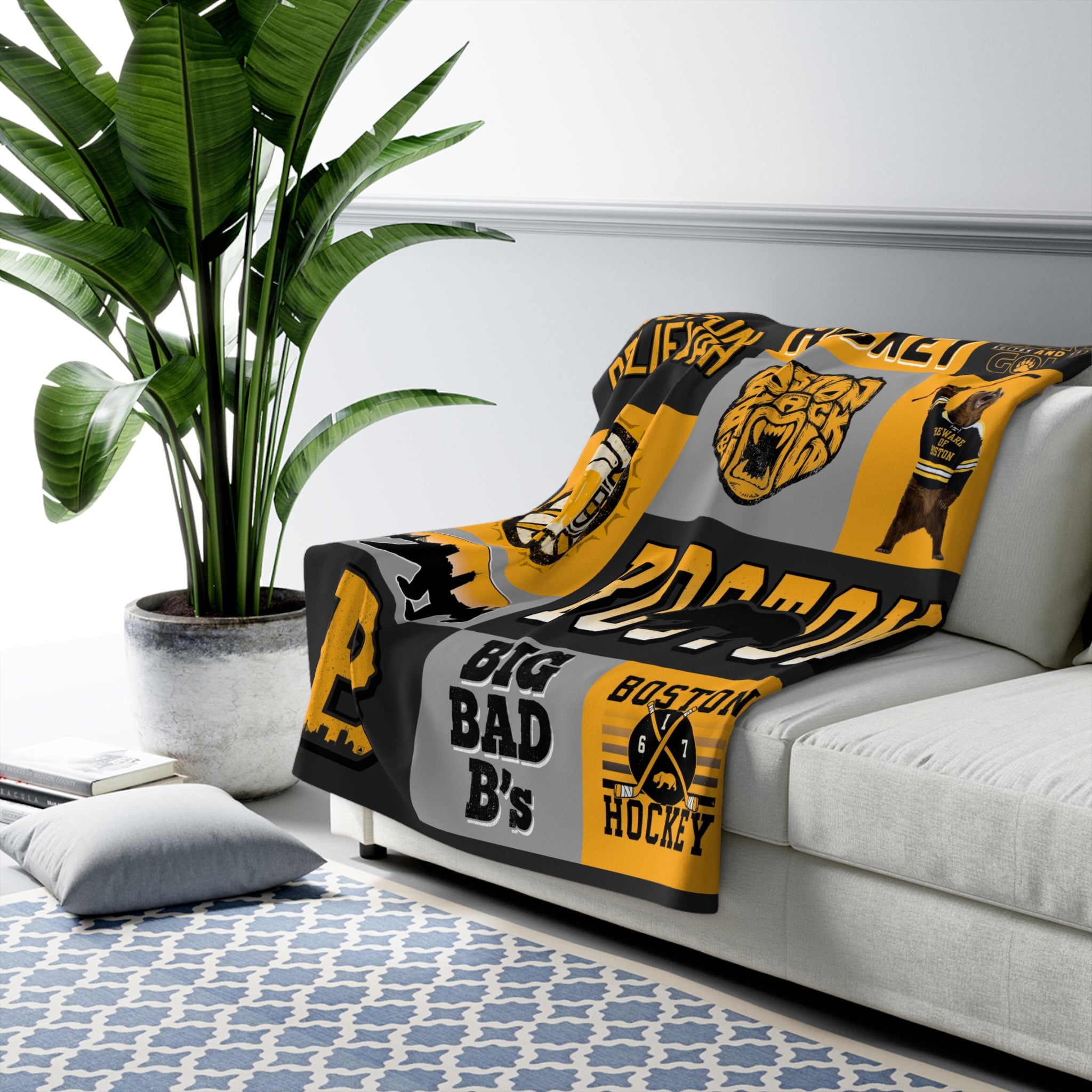 The Best of Black & Gold Sherpa Fleece Blanket - Chowdaheadz