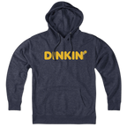 Dinkin' Pickleball hoodie in heather blue — pickleball hoodie