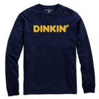 Dinkin' Pickleball long sleeve t-shirt in navy — pickleball long sleeve