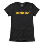 Dinkin' Pickleball ladies t-shirt in charcoal — women's pickleball tee