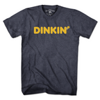 Dinkin' Pickleball t-shirt in heather blue — pickleball tee