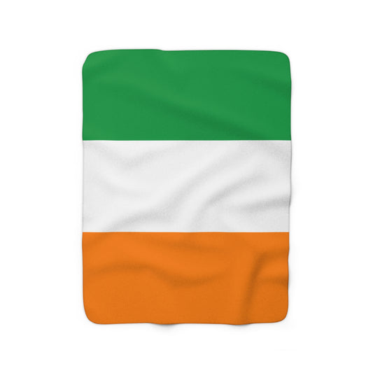 Irish Flag Sherpa Fleece Blanket - Chowdaheadz