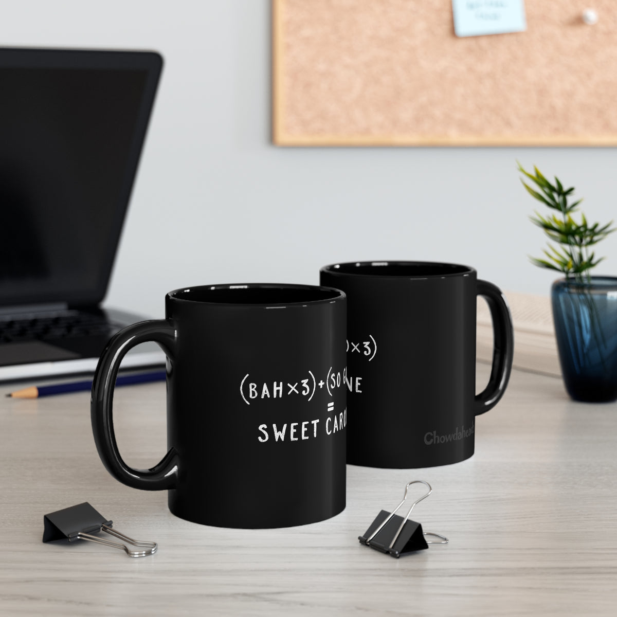 So Good x 3 11oz Black Mug - Chowdaheadz
