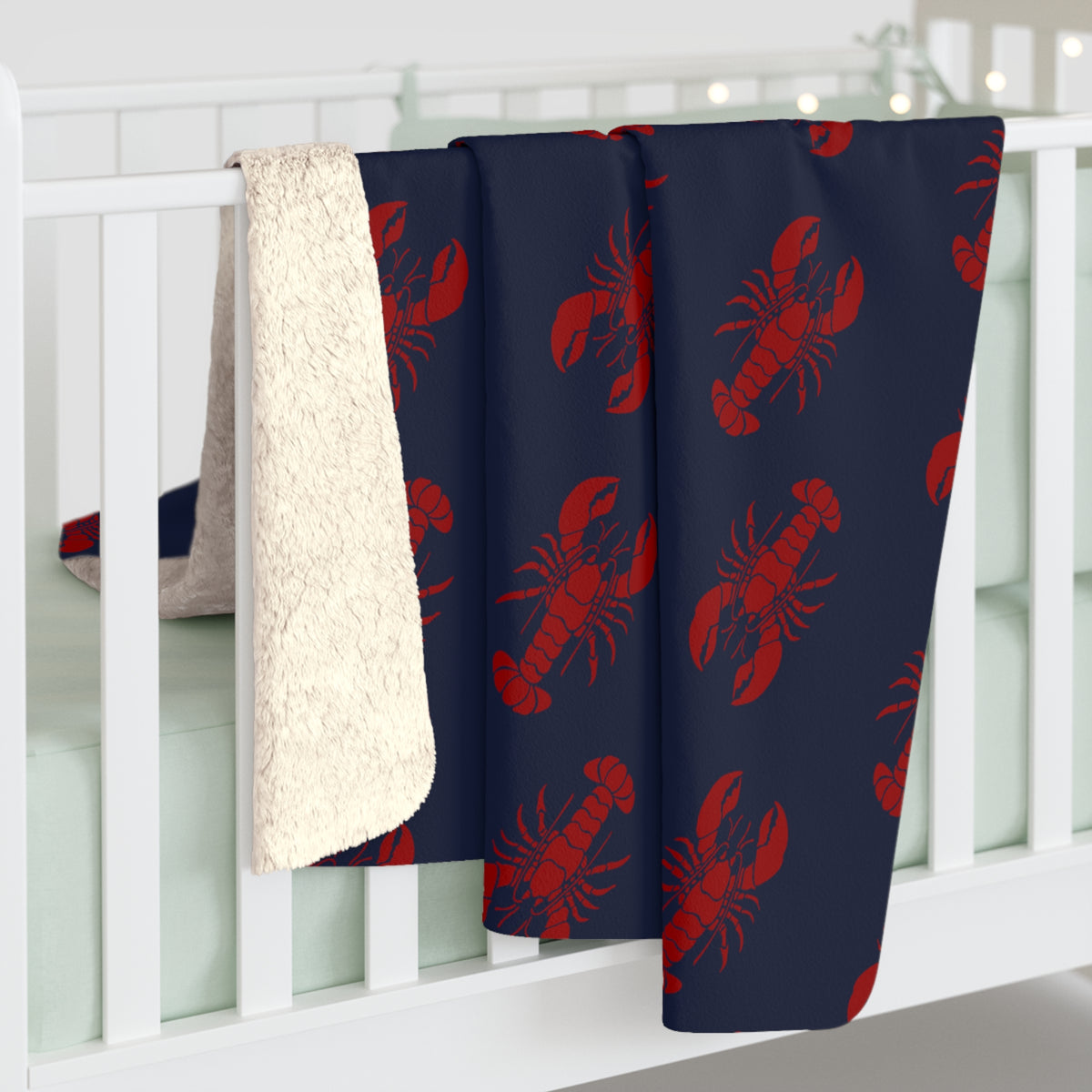 Lobster All-Over Sherpa Fleece Blanket - Chowdaheadz