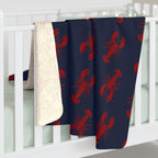 Lobster All-Over Sherpa Fleece Blanket - Chowdaheadz