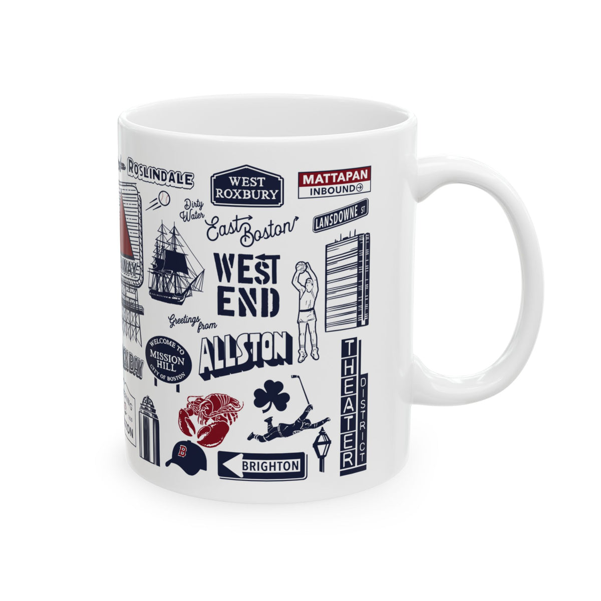 Boston Tourist 11oz Coffee Mug - Chowdaheadz