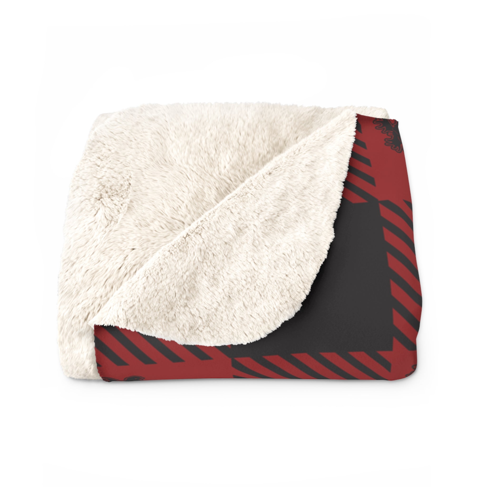 Moose Buffalo Plaid Sherpa Fleece Blanket - Chowdaheadz