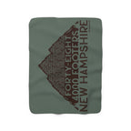 Forty-Eight 4,000 Footers New Hampshire Sherpa Fleece Blanket - Chowdaheadz