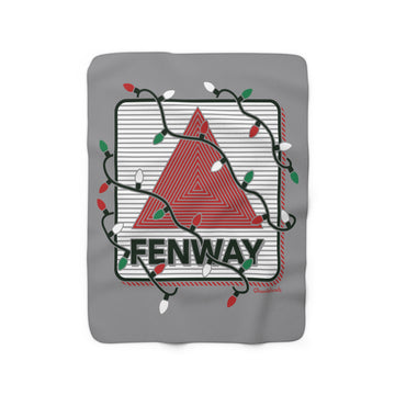Fenway Holiday Lights Sherpa Fleece Blanket - Chowdaheadz