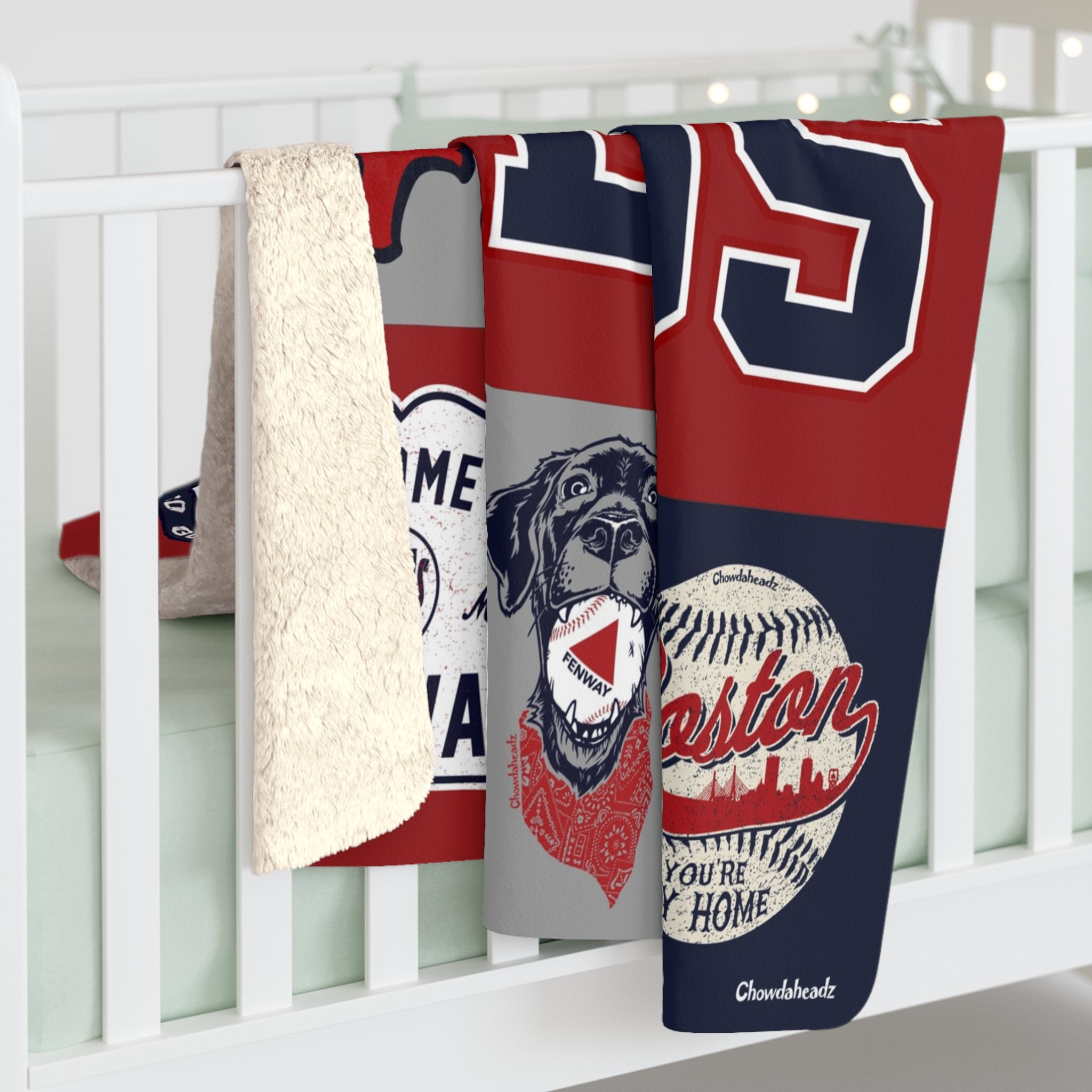 The Best of Boston Baseball Sherpa Fleece Blanket - Chowdaheadz