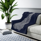 New Hampshire Cities & Towns Sherpa Fleece Blanket - Chowdaheadz