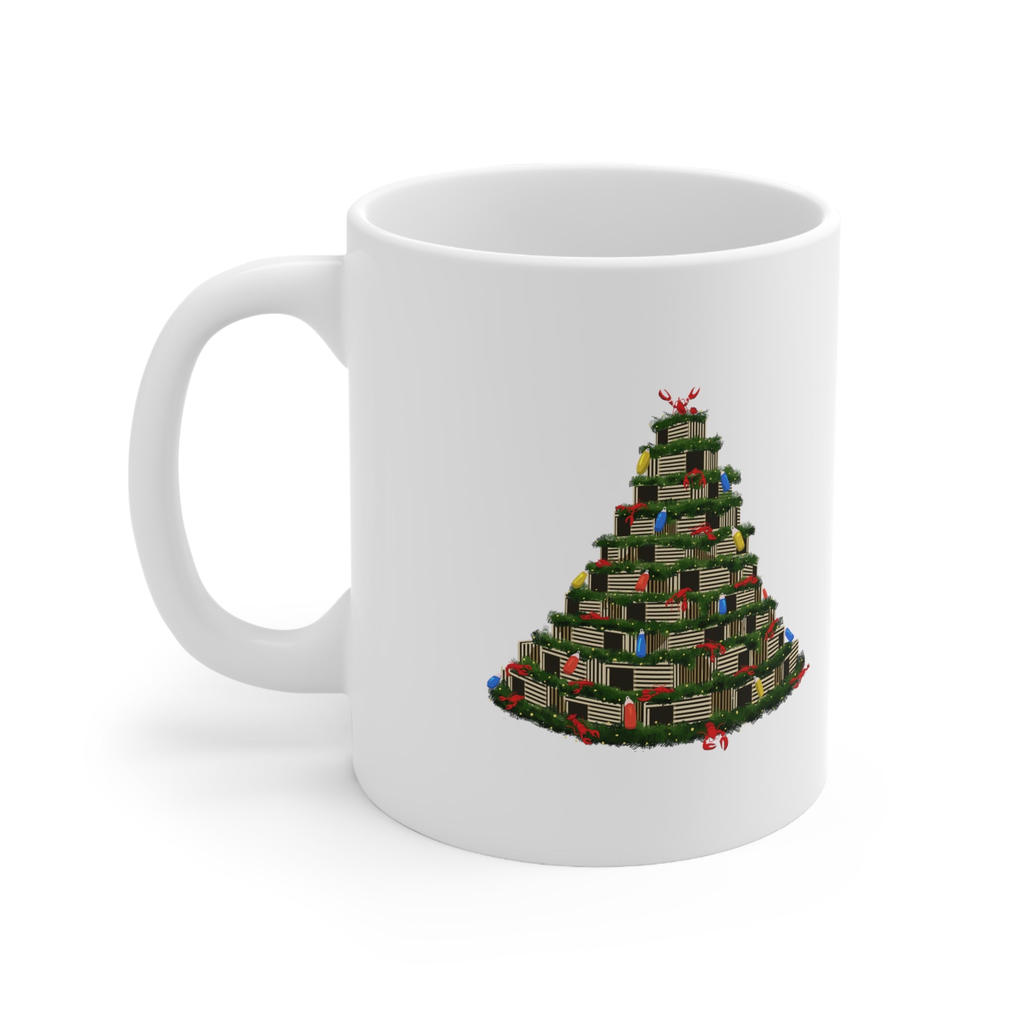 Lobster Trap Tree 11oz Coffee Mug - Chowdaheadz