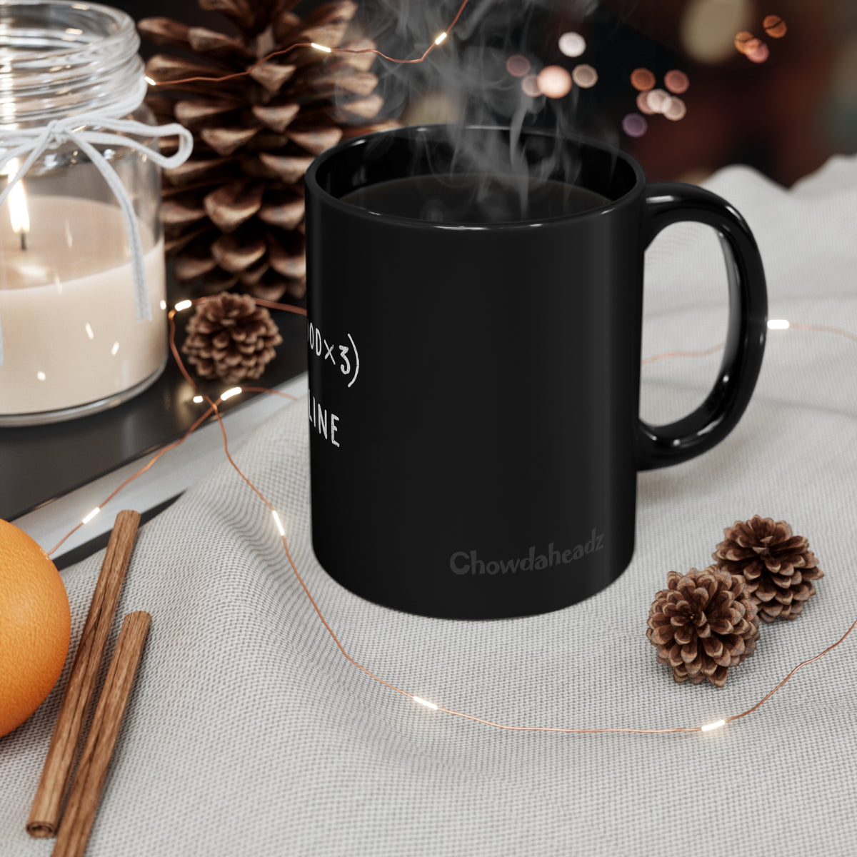 So Good x 3 11oz Black Mug - Chowdaheadz