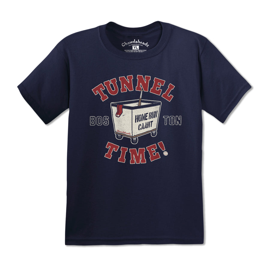 Tunnel Time Boston Baseball Youth T-shirt - Chowdaheadz