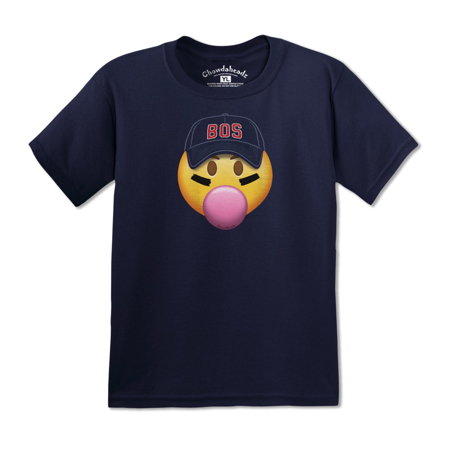 Boston Ballplayer Emoji Youth T-Shirt - Chowdaheadz