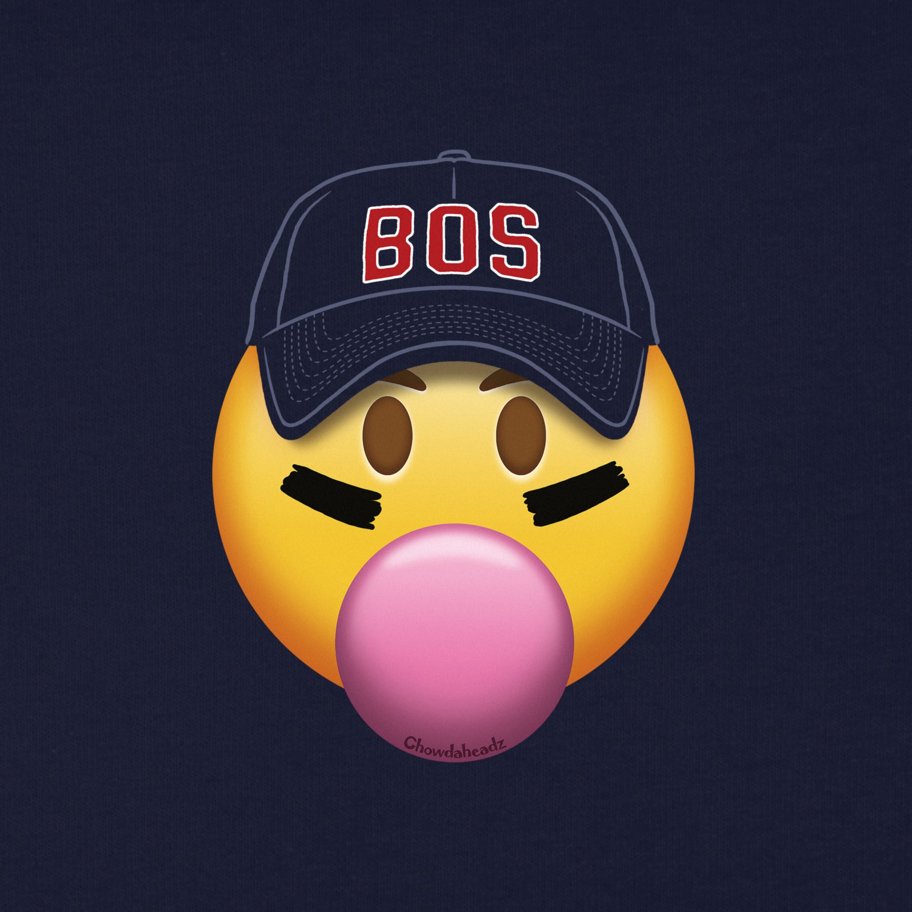Boston Ballplayer Emoji Youth Hoodie - Chowdaheadz