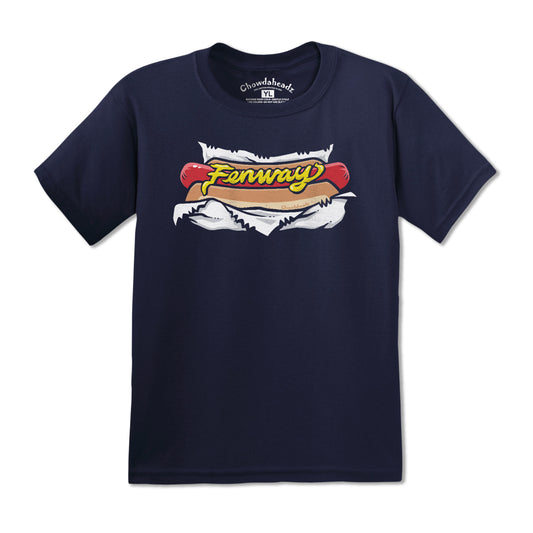 Fenway Hotdog Youth T-Shirt - Chowdaheadz