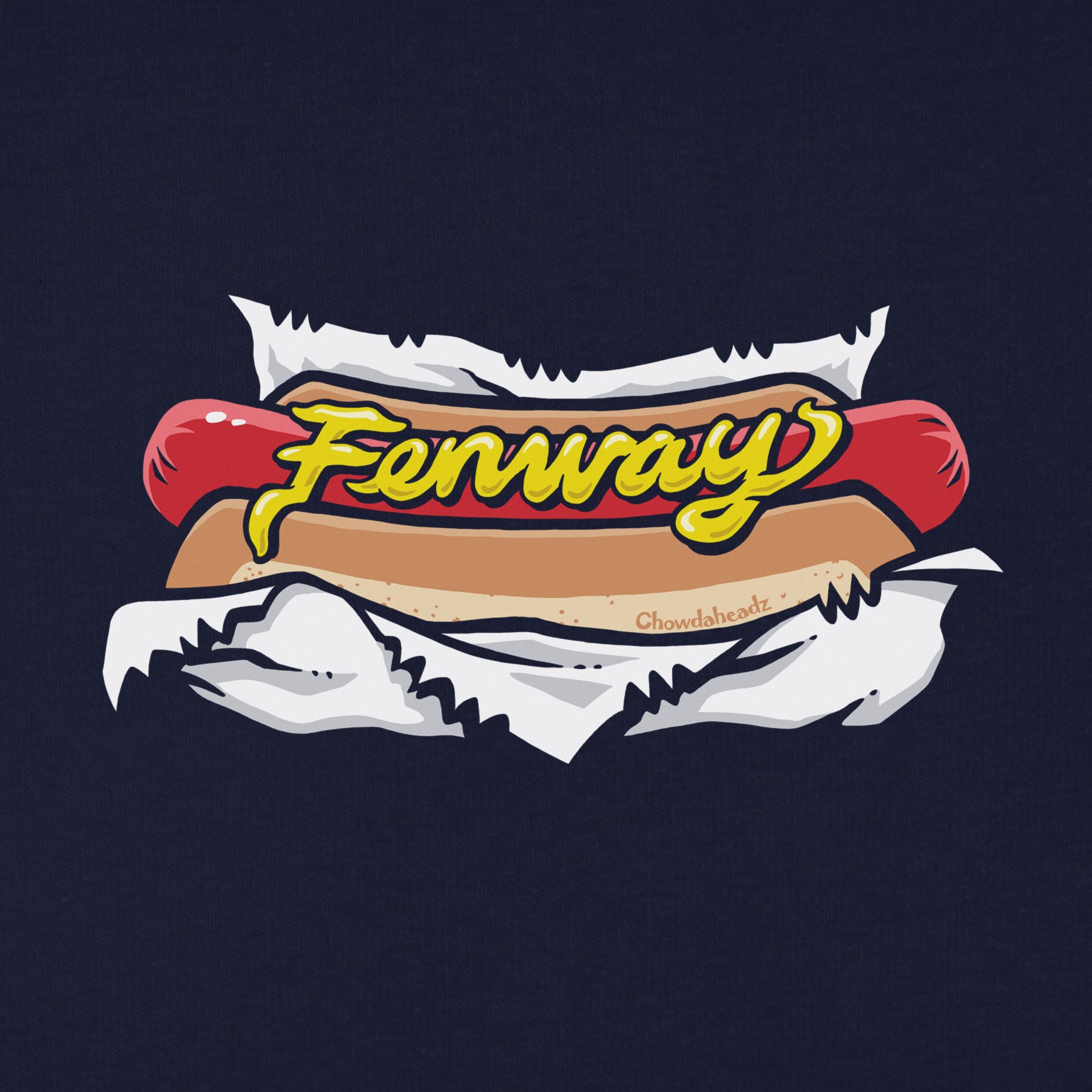 Fenway Hotdog Youth Hoodie - Chowdaheadz