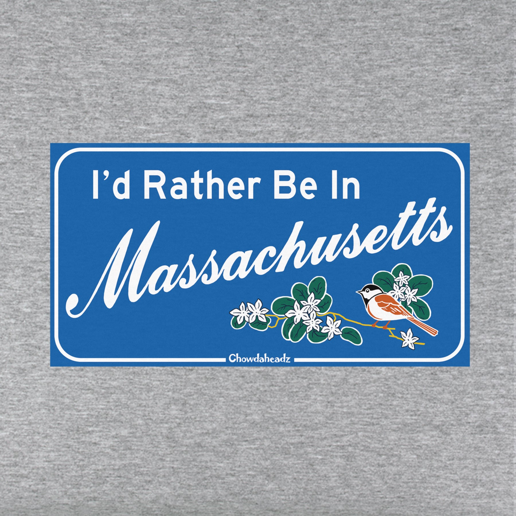 I'd Rather Be In Massachusetts Sign Youth T-Shirt - Chowdaheadz